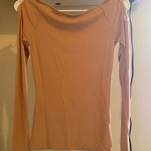 Forever 21 tan long sleeves shirt